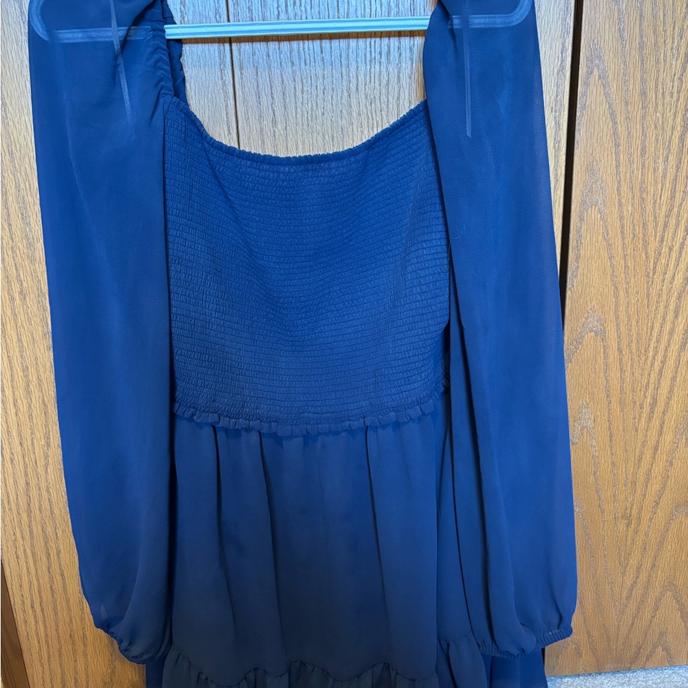 Wilfred Navy Textured Top